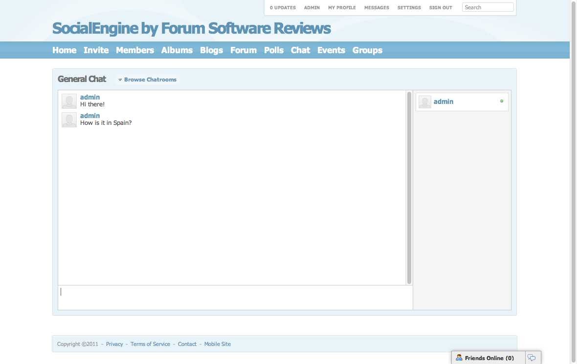 SocialEngine - Chat